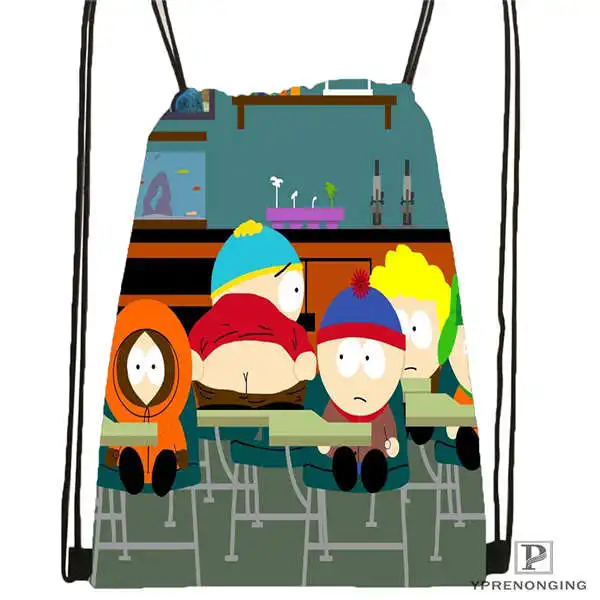 

Custom south-park- Drawstring Backpack Bag Cute Daypack Kids Satchel (Black Back) 31x40cm#2018612-01-(6)