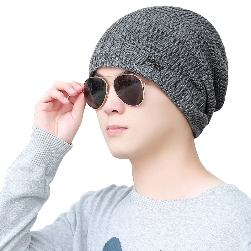 LOVINGSHA дизайн с буквами Skullies мешковатый капот теплые шапки для девушек женщин