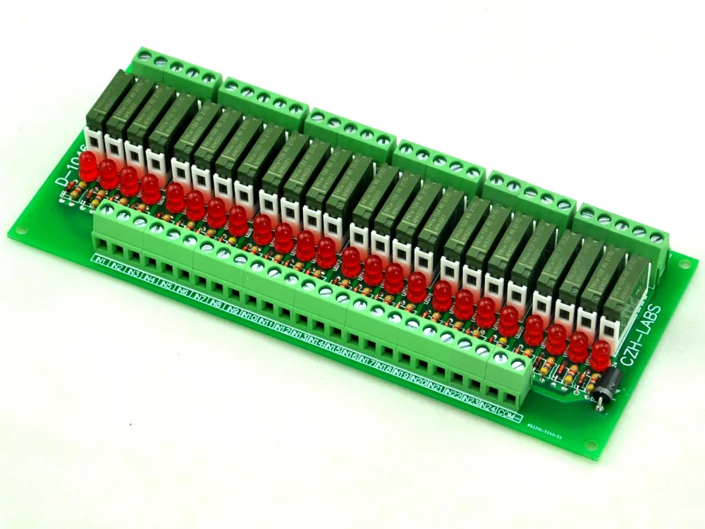 

Slim Panel Mount DC12V Source/PNP 24 SPST-NO 5A Power Relay Module, APAN3112