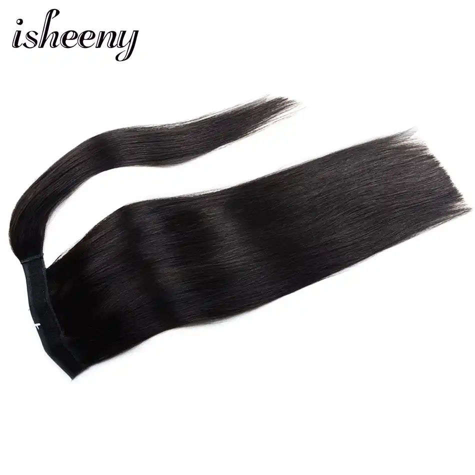 Pricheska Konskij Hvost Kusok 14 18 22 Pryamoj Naturalnyj Chernyj Zazhim V Chelovecheskih Pricheskah 60 G Remy Volos Volshebnaya Obertka Vokrug Hvosta Poni Aliekspress