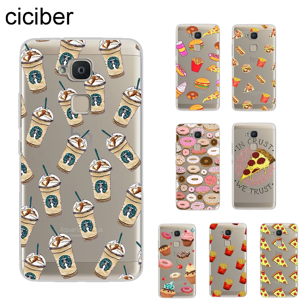 

ciciber Food Pizza Burger Coque For BQ Aquaris X2 X Pro V VS U U2 Lite Plus Phone Cases For Aquaris E5s M5 M5.5 M4.5 X5 Soft TPU