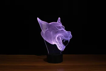 

Night Light CE Rohs Certificate Wolf Night Light/Motion Light/Logo Lamp without Battery Environmental Protection ABS LD-3151