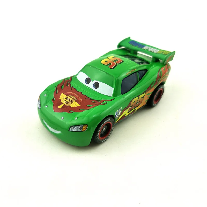 Disney 100% Оригинальные Pixar Cars 2 Jackson Storm No.95 Green Lightning Mcqueen 1:55 весы литые игрушки из