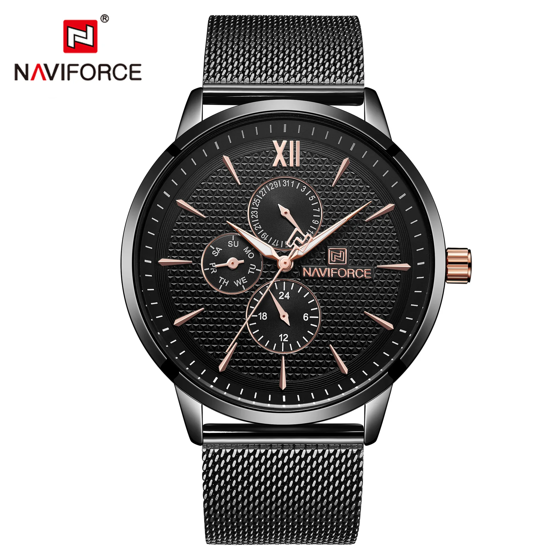 

NAVIFORCE Men Sport Watches Men's Quartz Clock Man Army Military automatic Leather Wrist Watch Relogio Masculino montre homme