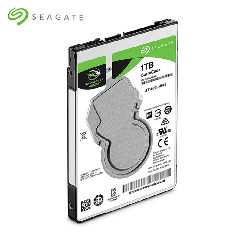 Seagate 1TB BarraCuda SATA Interface 6Gb/s 128MB Cache 2.5-Inch 7mm 5400rmp AgileArray Internal Har