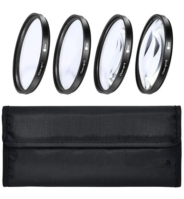Macro Close UP Lens 4 Filter Kit Bundle Tube for Nikon CoolPix P510 Camera
