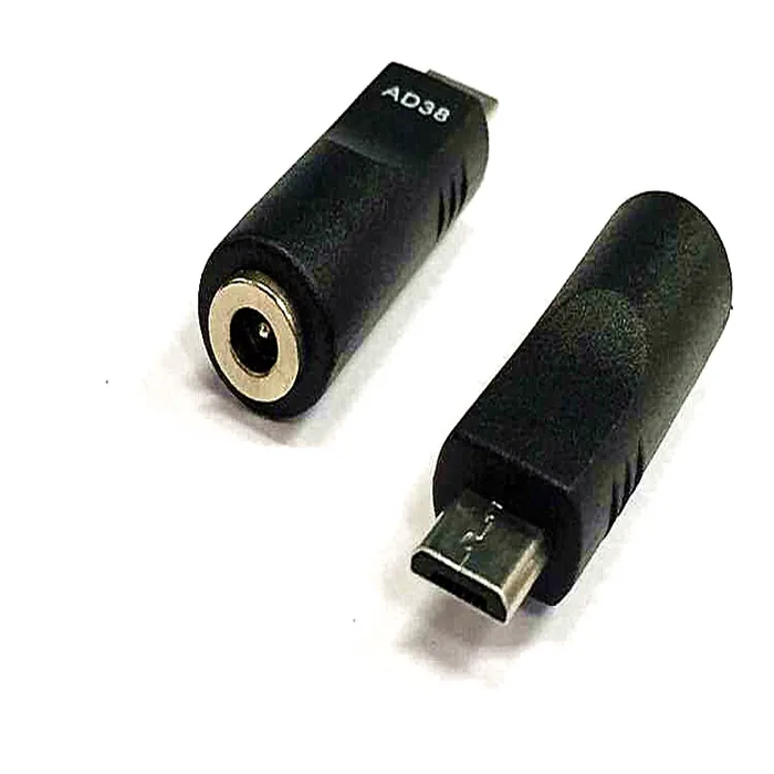 

2pcs/lot Micro USB Male to DC 3.5x1.1mm Female M/F Adapter Converter Connector Jack Power Plug