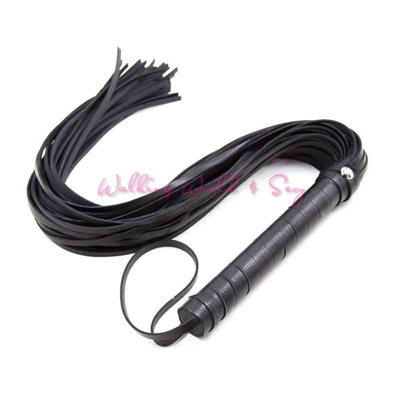 BlackRed Pu Leather Whip Fetish Bondage Sex Whip Lash Flogger BDSM Sex Toys For Couples Spanking Paddle Sexy Knout Ault Game (3)