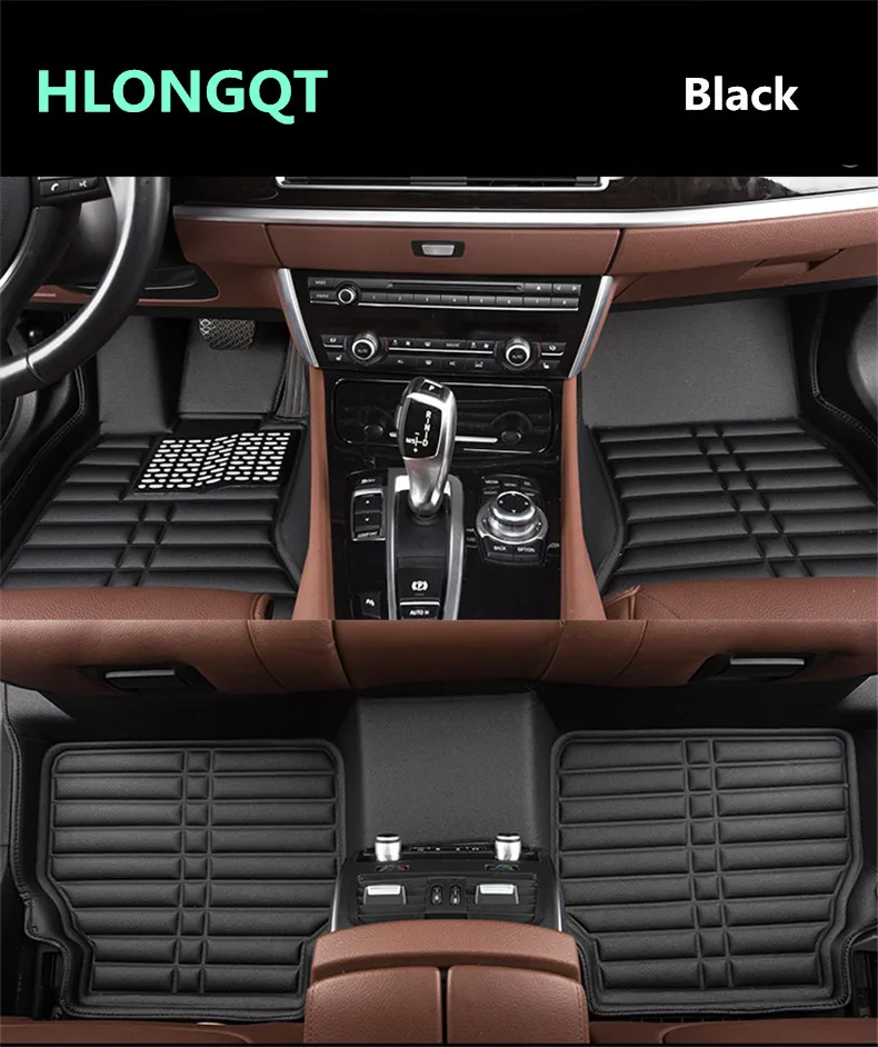 

HLONGQT Auto Floor Mats For Ford Everest 2016.2017.2018 Foot Step Mat High Quality Water Proof Solid Color Mat Free shipping