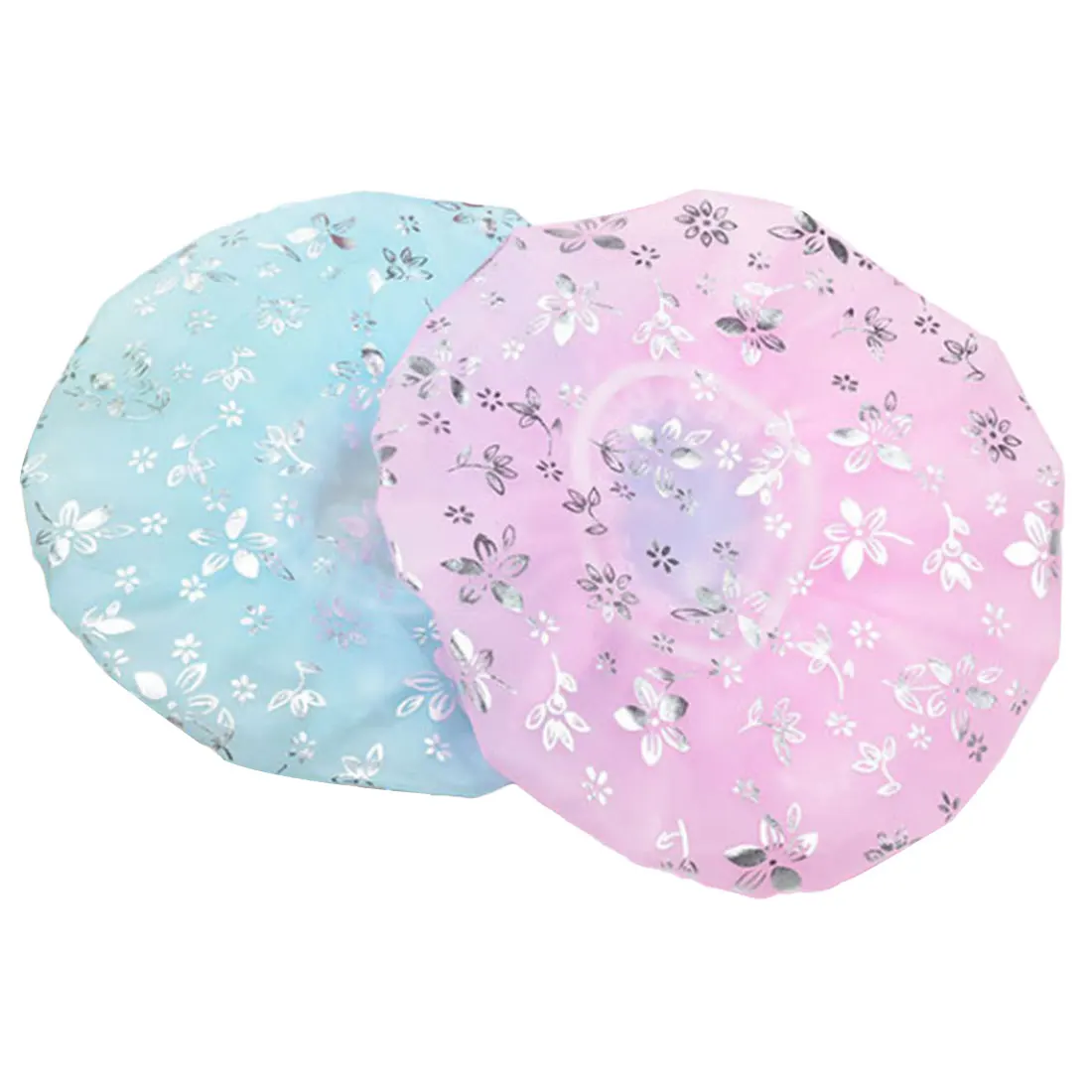 

Women Waterproof Bath Spa Caps Elastic Plastic Shower Hat Bathing Bathroom Hair Cover Bathroom Accessories