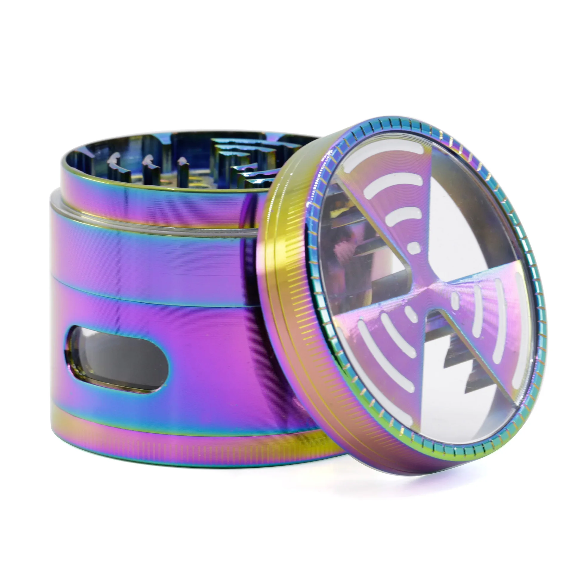 

2019New Hot Sale 4-layer 63MM Zinc Alloy Tobacco Weed Herb Grinder Tobacco Grinder Spice Mill Chicha Shisha Pipe Cigarette Maker
