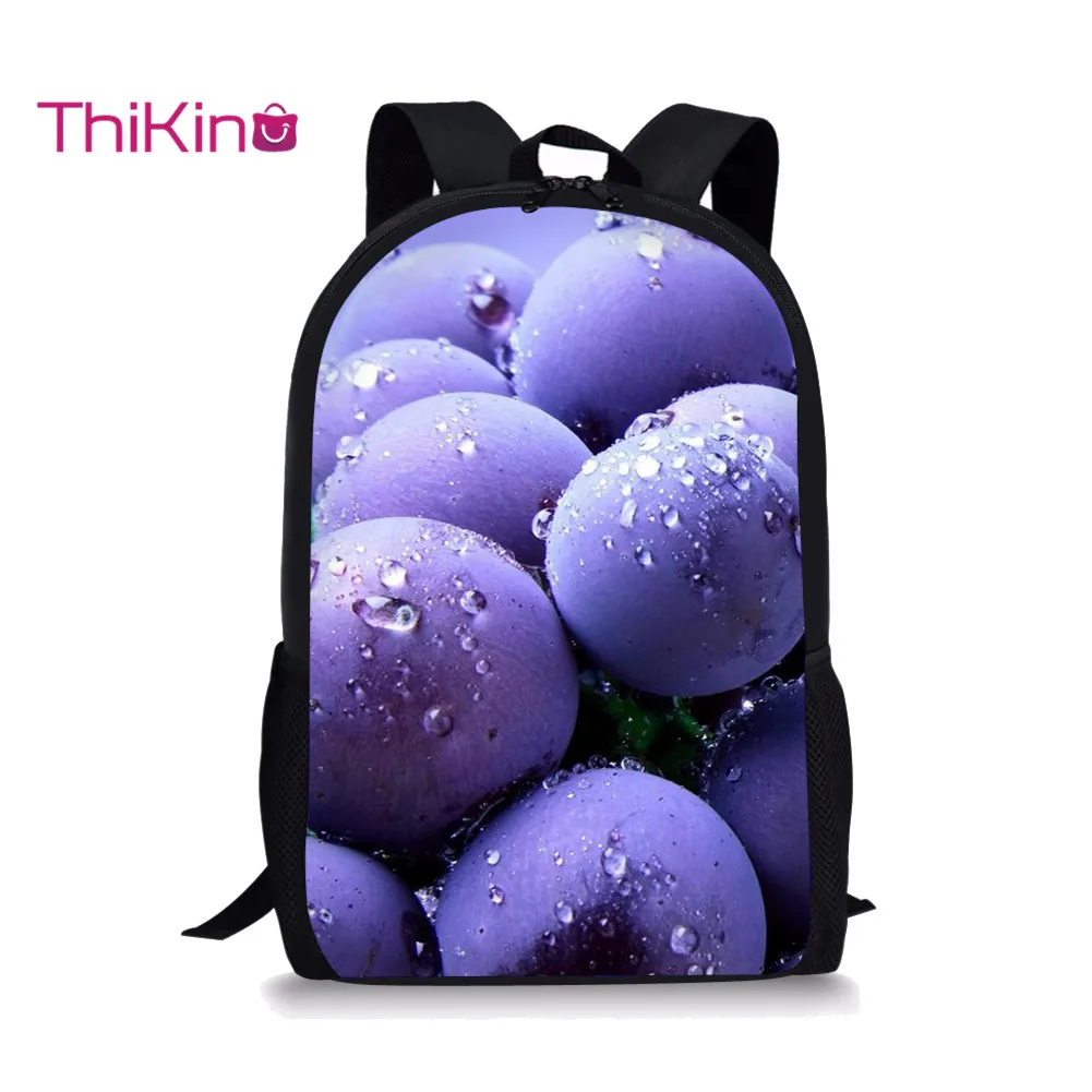 

Thikin Fresh Fruits Teenagers Schoolbag for High Student Fashion Travel Backpack Women Practical and Colorful Business Bag