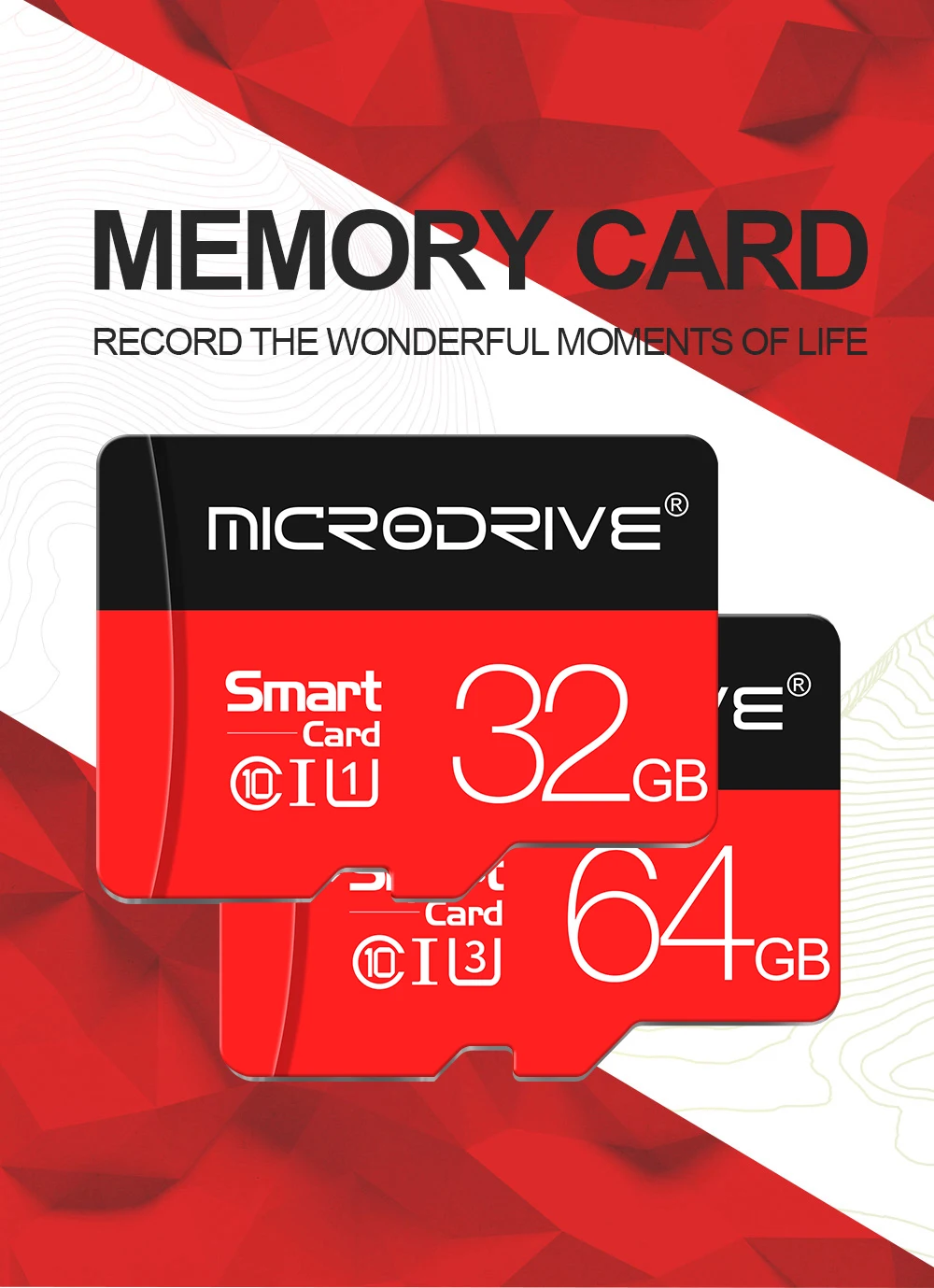 MicroDrive класс 10 32 Гб карта памяти SDXC 128 ГБ 64 ГБ SDHC 32 ГБ/16 ГБ U3 U1 micro sd карты TF карты памяти флэш Micro sd карта