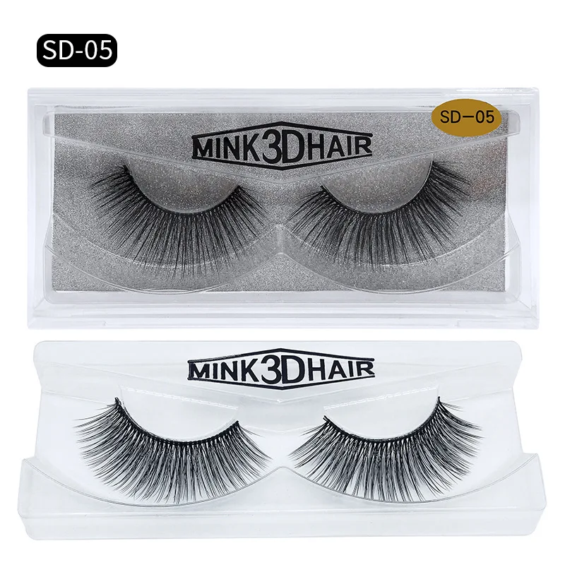 Wholesale Eyelashes 50Pairs 3D Mink Lashes Luxury Hand Made Mink Lash Long Lasting Volume Lashes Extension False Eyelashes Free