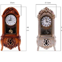 Relojes decorativos Retro de mesa de escritorio, reloj despertador chino Vintage para sala de estar, adornos nostálgicos, relojes de mesa de escritorio