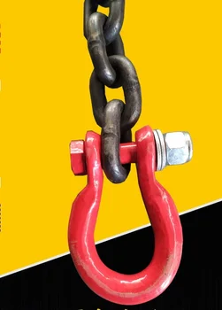 

1T-1.12T-5.3TON 6MM-14MM Bow shackle for lifting chain connector connecting anchor for chain industrial grade winch hoist crane