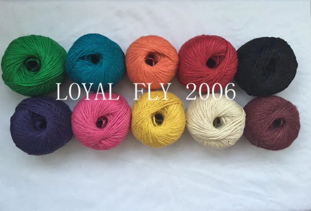 

6 pcs/lot (total 600m) colored jute twine(1.5mm) 100m/ball,colorful jute rope, jute string,dyed jute cords