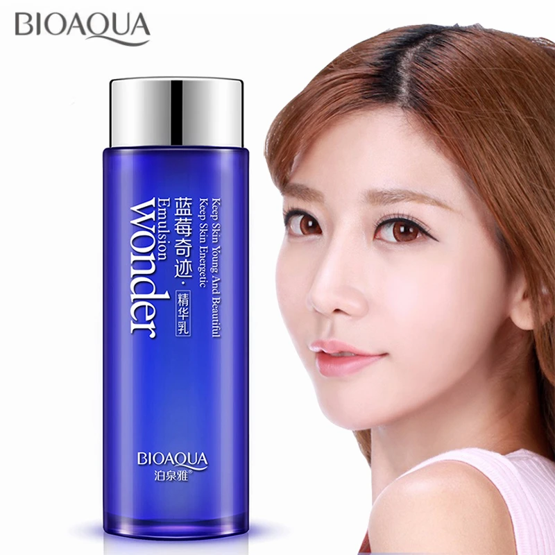

BIOAQUA Blueberry Wonder Essence Emulsion Skin Care Anti-Aging Whitening Cream Wrinkle Removal Face Lotion Korean Cosmetic 120ml