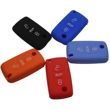 Car Silicone Remote Key Fob Cover For Peugeot 107 207 307 407 308 607 3 Button