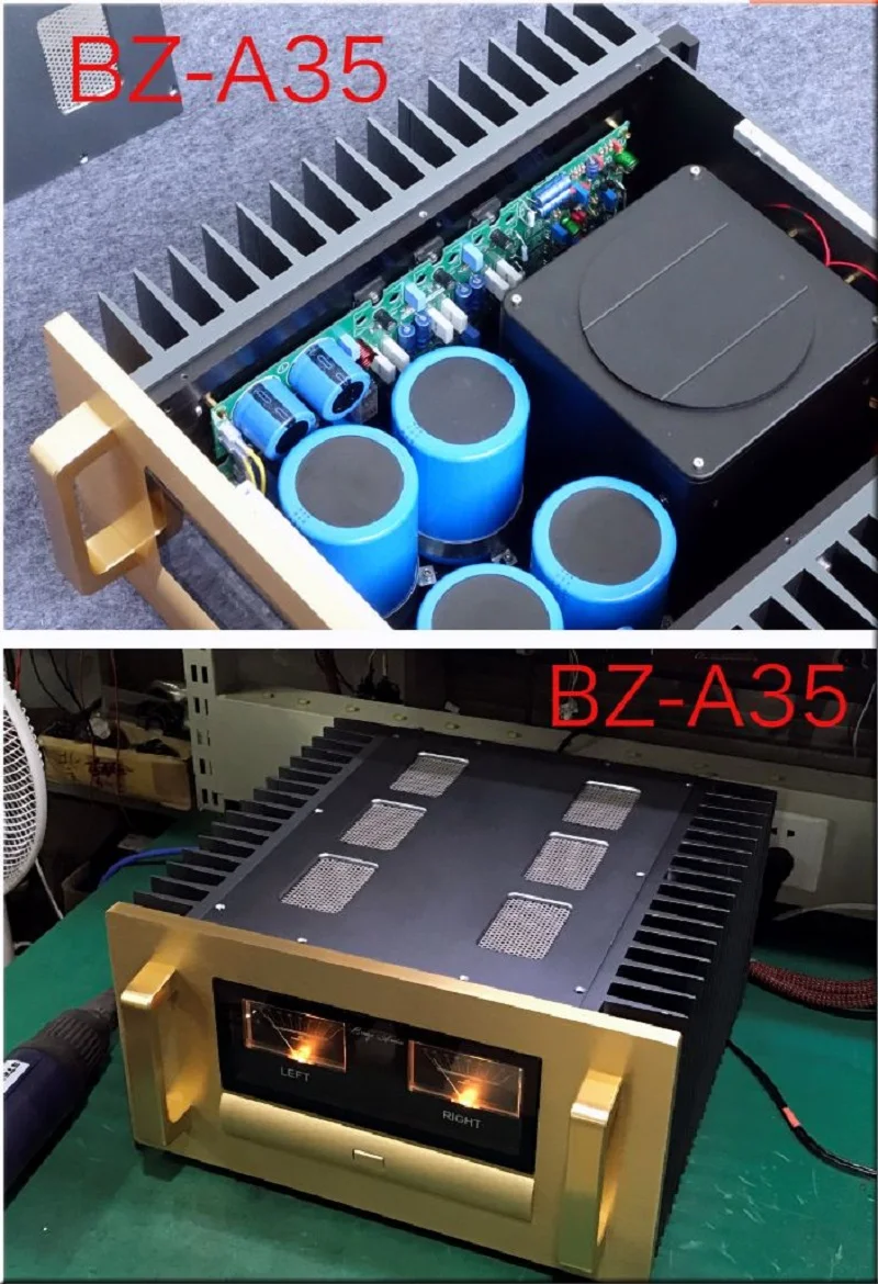 BRZHIFI BZ-A35 алюминиевый чехол с двойным радиатором для усилителя мощности