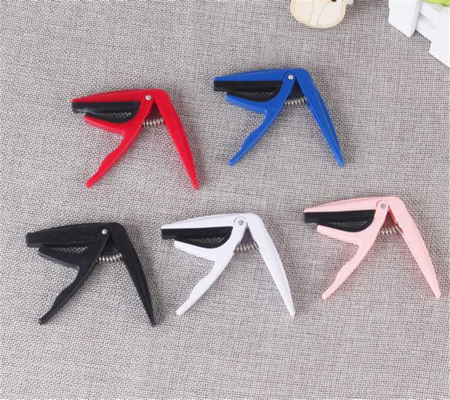 Plastic Durable Ukulele Tune Quick Change Capo 5 Colors ABS Key Clamp For Ukulele Accessories (2)