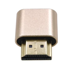 ダミープラグ VGA 仮想コネクタロック偽ブロックプレートなしドライブディスプレイエミュレータ小型コンピュータアクセサリー HDMI 1920 × 1080 4 18K(China)