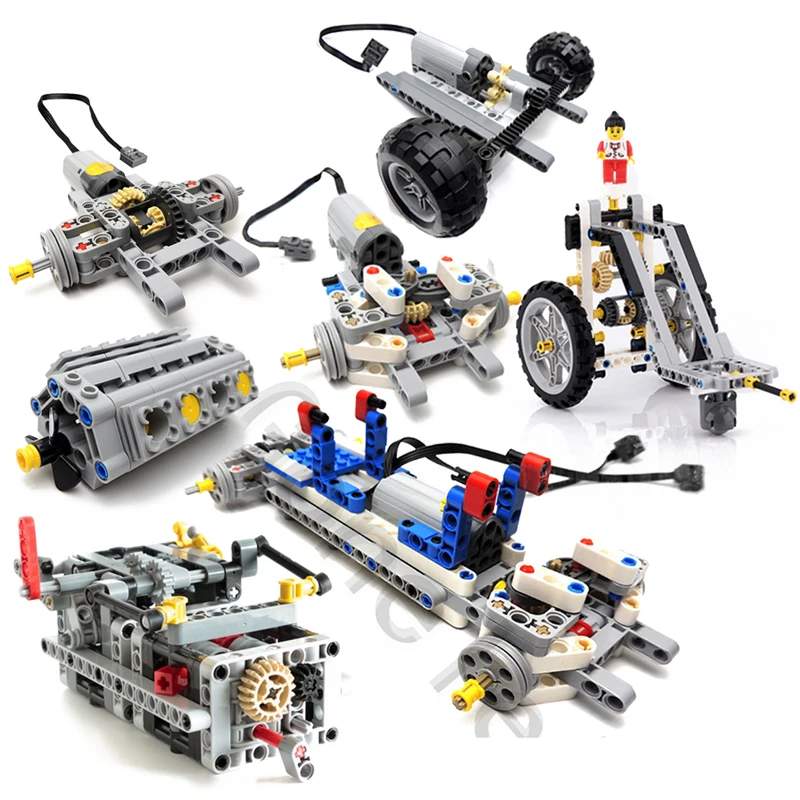 Technic 8 скорость последовательного редуктора привода передняя подвеска рулевого