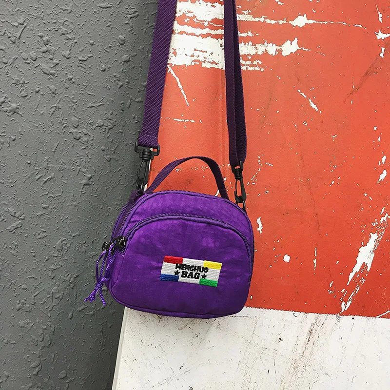 MENGHUO Small Shoulder Bags Female Solid Zipper Luxury Women Designer Flap Mini Nylon Summer Beach Crossbody Bag Sac A Main 2018 (50)