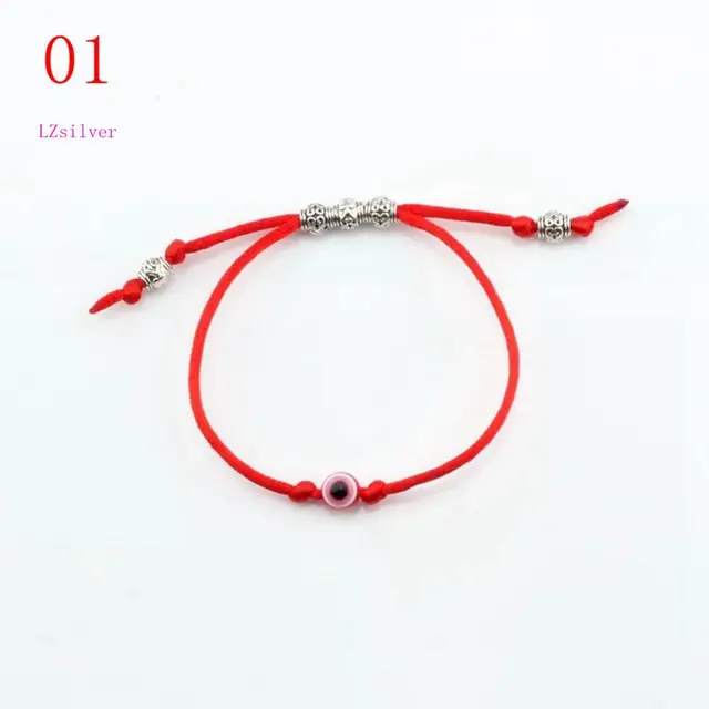 Aliexpress 10pc Acrylic Eye Bead Alloy Kabbalah Red 10pc Acrylic Eye Bead Alloy Kabbalah Red String Bracelet Protection Health Luck Hiness Bracelets