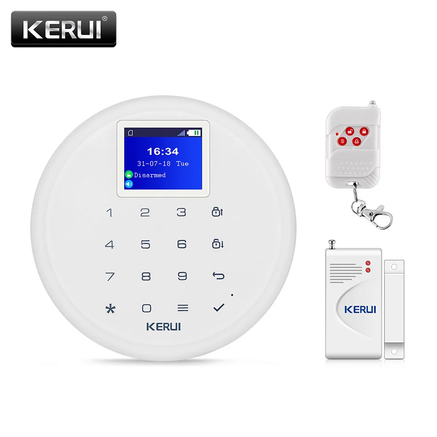 

KERUI G17 IOS Android APP Remote Control Wireless GSM SMS Burglar Alarm System with Door Window Sensor Six Languages Switchable