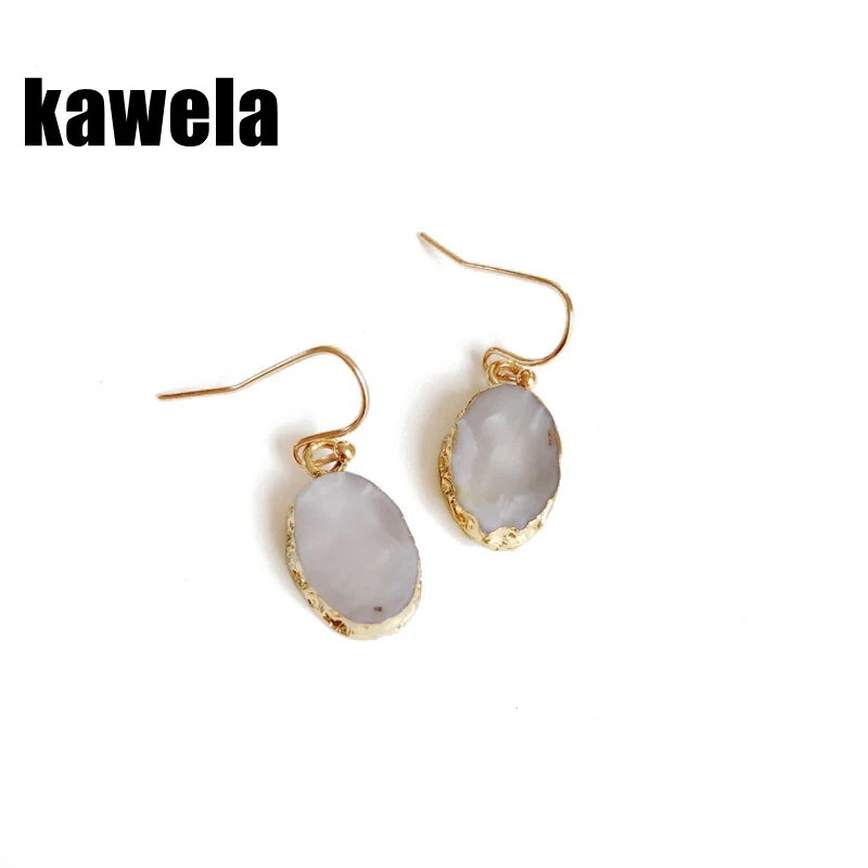 

Free Shipping Imitation Ore Gray Color Earring