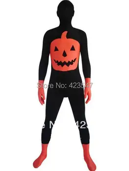 

Halloween Pumpkin Black & Red Spandex Costume Party Halloween carnival costumes