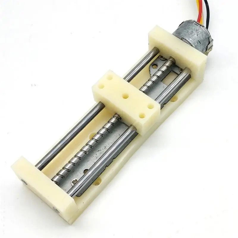 DC 5V 2-phase 4-wire Micro 10mm Stepper Motor 55mm Long Linear Screw Block Nut