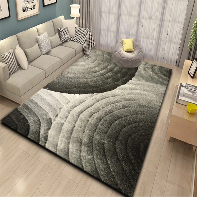 

ALITEXTILEBTOC Plus Size Carpet For Home Non-slip Parlor Soft Carpet 100% Wool Jacquard Hand Carved Floral Tapis Salon