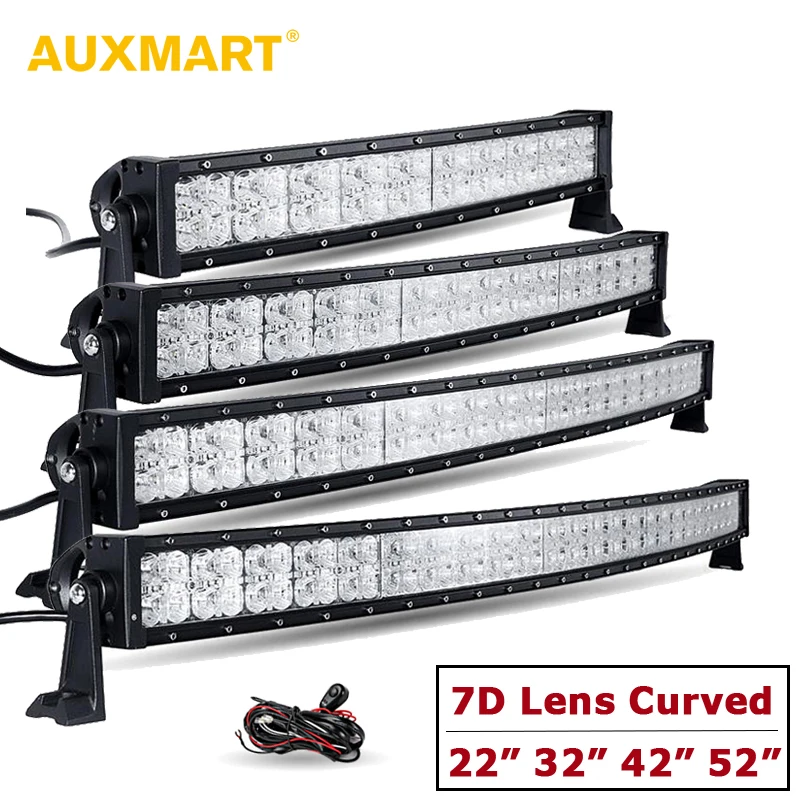 "Auxmart объектив 7Д изогнутые светодиодные бар с ДХО 22"" 32"" 42"" 52"" пятно + комбо наводнение offroad свет 12 В 24 В внедорожник 4х4 Привод на 4 колеса грузовик с прицепом" "Auxmart объектив 7Д изогнутые светодиодные бар с ДХО 22"" 32"" 42"" 52"" пятно + комбо наводнение offroad свет 12 В 24 В внедорожник 4х4 Привод на 4 колеса грузовик с прицепом"