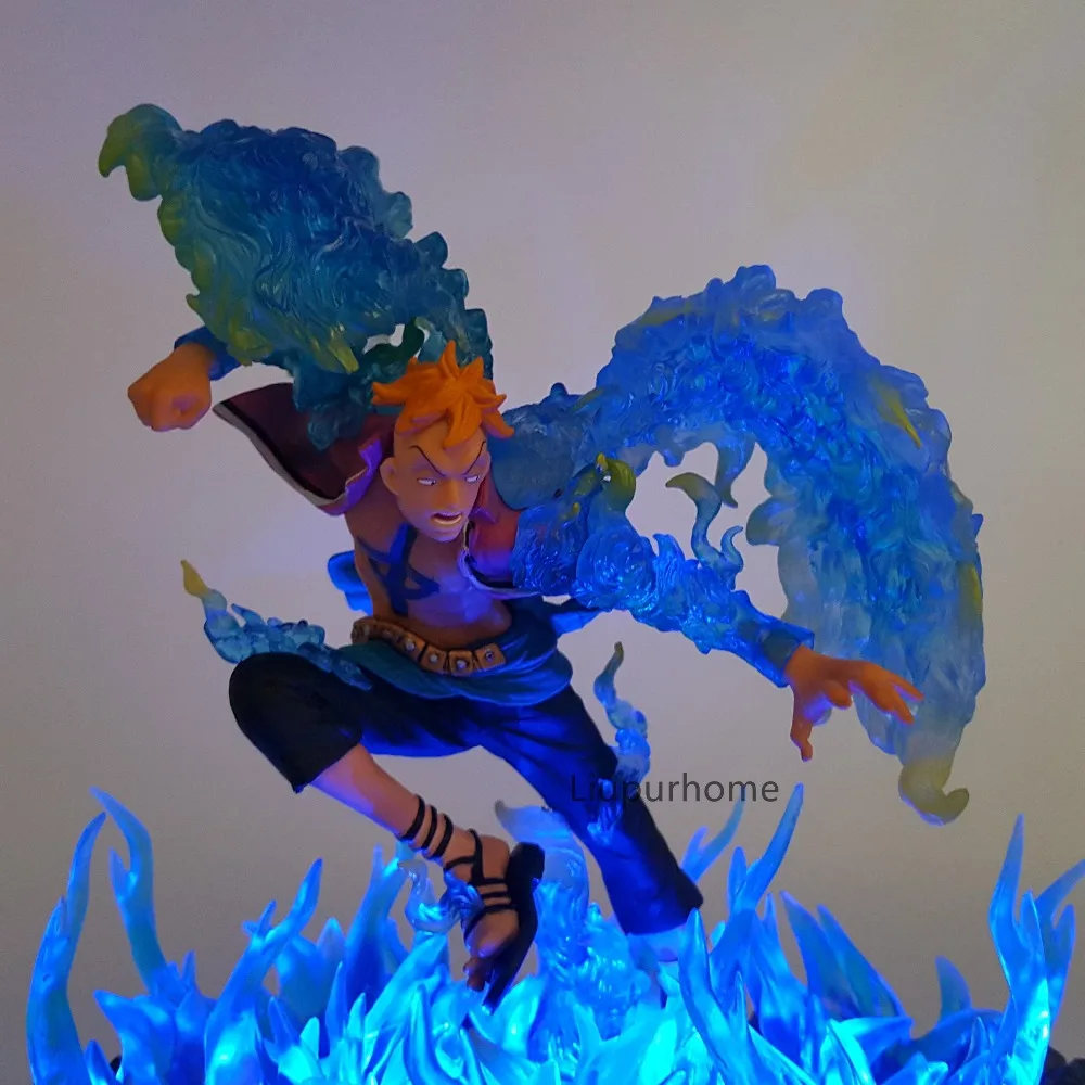 Figura de Ação Peça Estatueta Marco Night Light Lâmpada Edward Newgate Iluminação Llavero Uma Led 4 Luzes noturnas