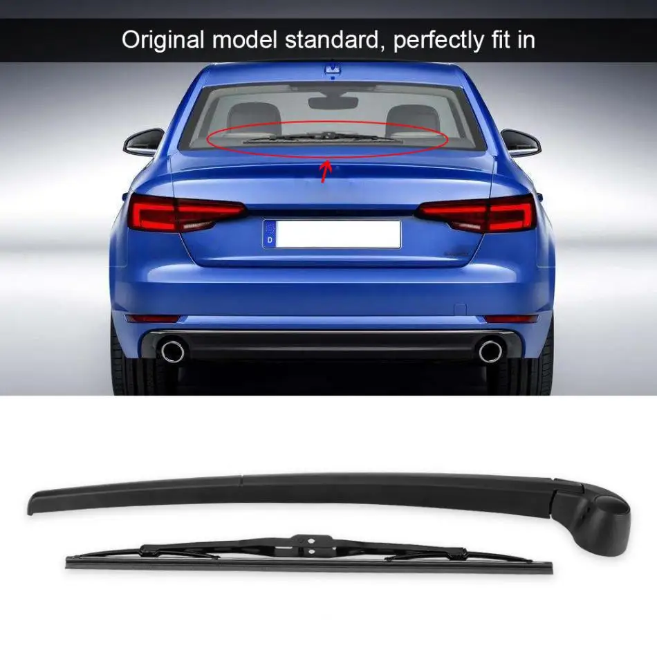 Cars Black Back Rear Wiper Arm Blade For Audi A4 B6 B7 ESTATE 2001-2008