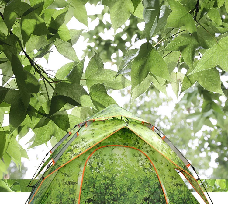 

tanxianzhe tent outdoor 3-4 people Automatic speed open double sunshade rain camping hydraulic tent 2 seconds speed open