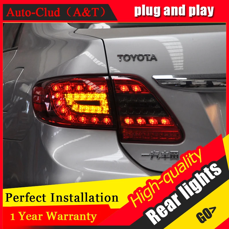 

Car Styling LED Tail Lamp for Toyota Corolla Taillights 2011-2013 Rear Light DRL+Turn Signal+Brake+Reverse auto Accessories led