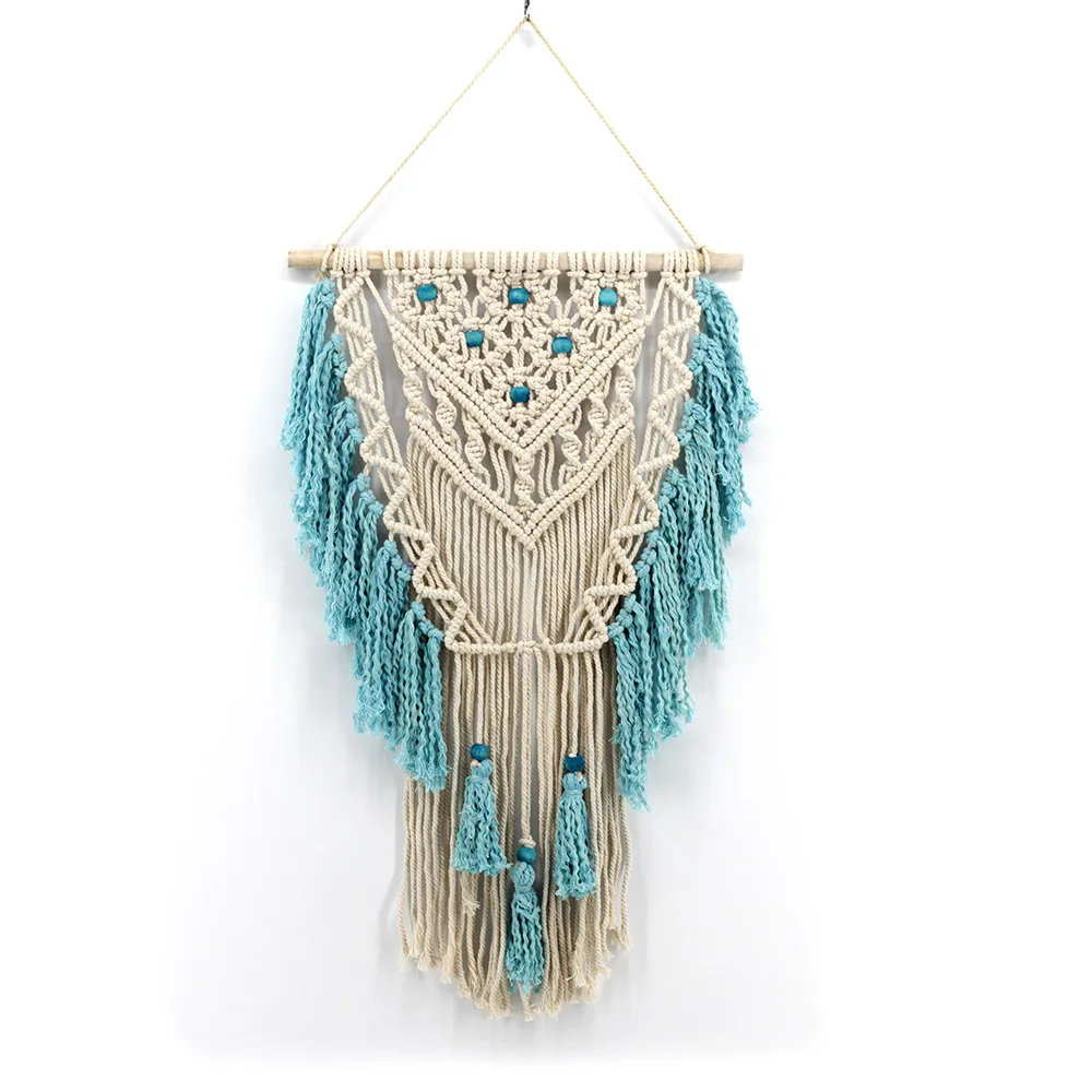 New Hand Knotted Macrame Wall Art Handmade Cotton Boho Wall Hanging