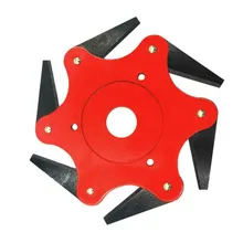 2019 NEWEST 6 Teeth Brush Cutter Blade Trimmer Metal Blades Trimmer Head  Garden Grass Trimmer Head  For Lawn Mower