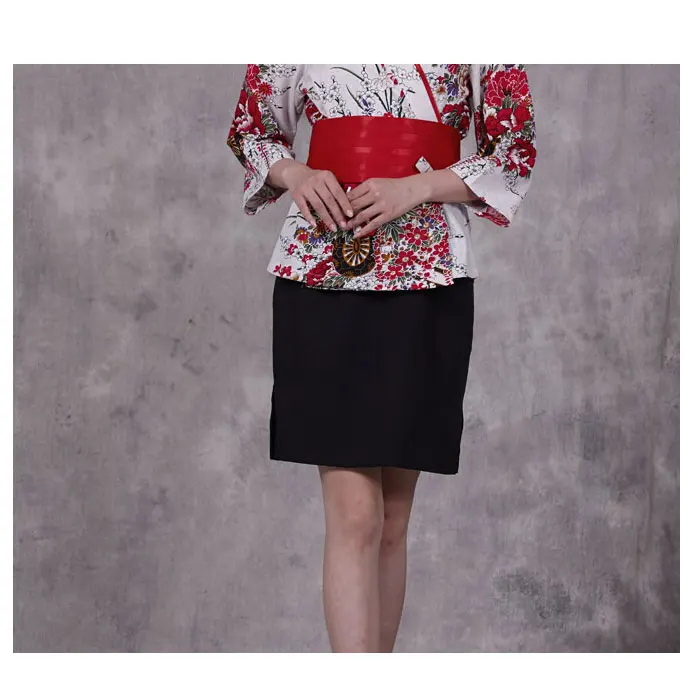 high quality women Japan Style bottoms Chef hotel Kimono work wear waiter Chef uniform women Korean Restaurant work clothes