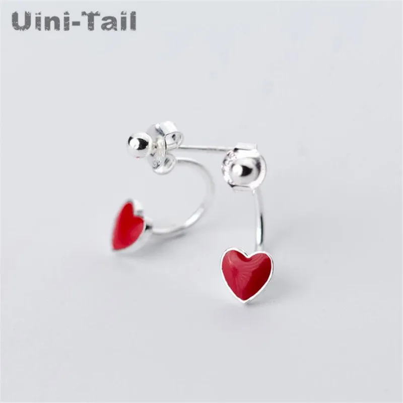 Горячие новые серьги подвески Uini Tail из искусственного серебра корейские милые в