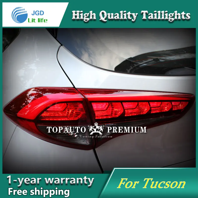 Автомобильный Стайлинг задние фонари светодиодный стоп-сигнал световые сигнальные лампы чехол для hyundai Tucson IX45 задние фонари