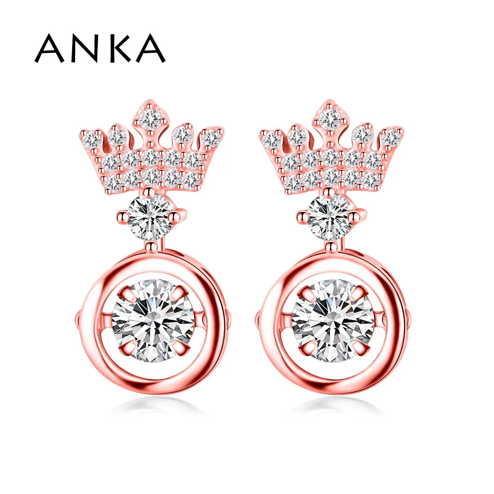 

2019 New Jewelry S925 Silver Ear Stick Fashion Jewelry Cubic Zirconia Silver Crown Earrings for Women Gold Color #134052
