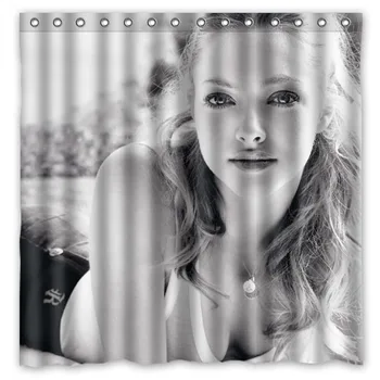 

Amanda Seyfried shower curtain personalized badkamer gordijn drop shipping polyester waterproof shower curtain 71*71 inch