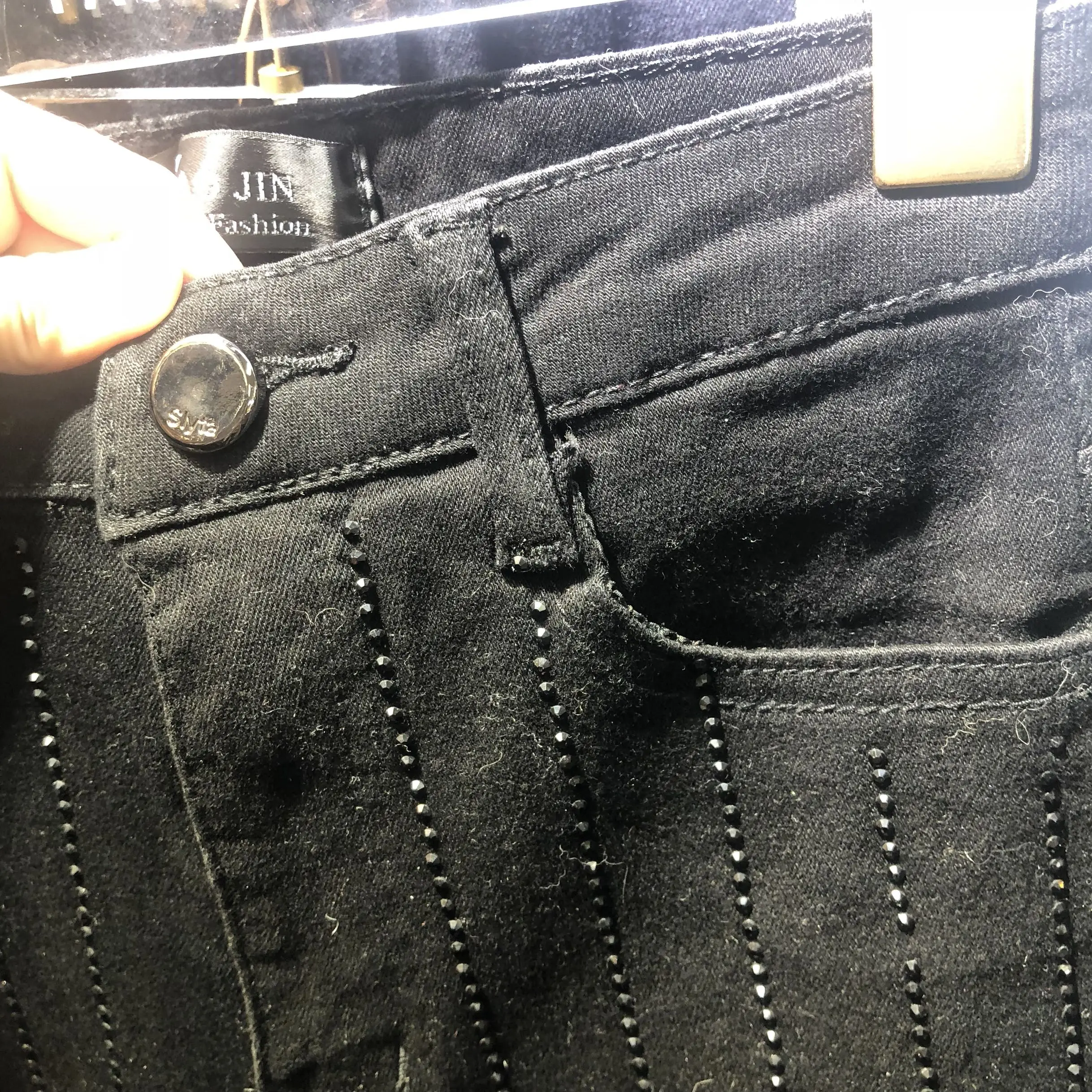 Джинсы с девятью точками, тонкие, эластичные, с высокой талией, для похудения, узкие брюки для женщин