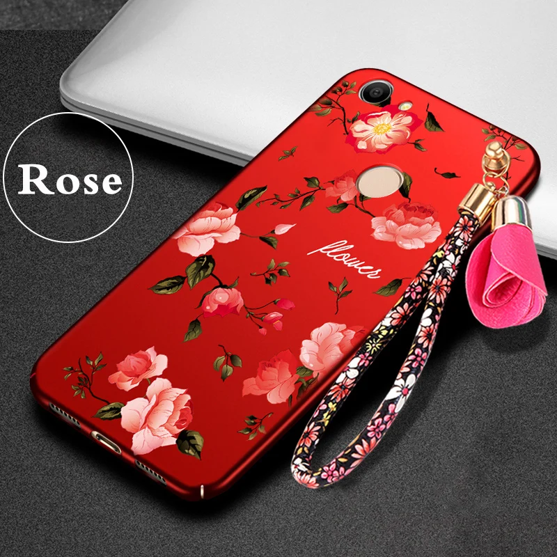 

KBUBYT For xiaomi redmi note 5a prime case PC flowers 3D Relief hard fundas coque For xiaomi redmi note 5a pro prime case cover