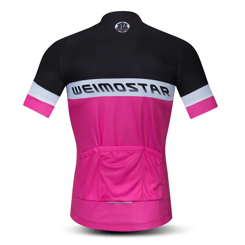 Weimostar Black-pink Cycling Shirt Men Bike Team Mtb Bicycle Jersey Downhill Cycling Clothing Breathable Bike Wear - Cycling Jerseys - AliExpress