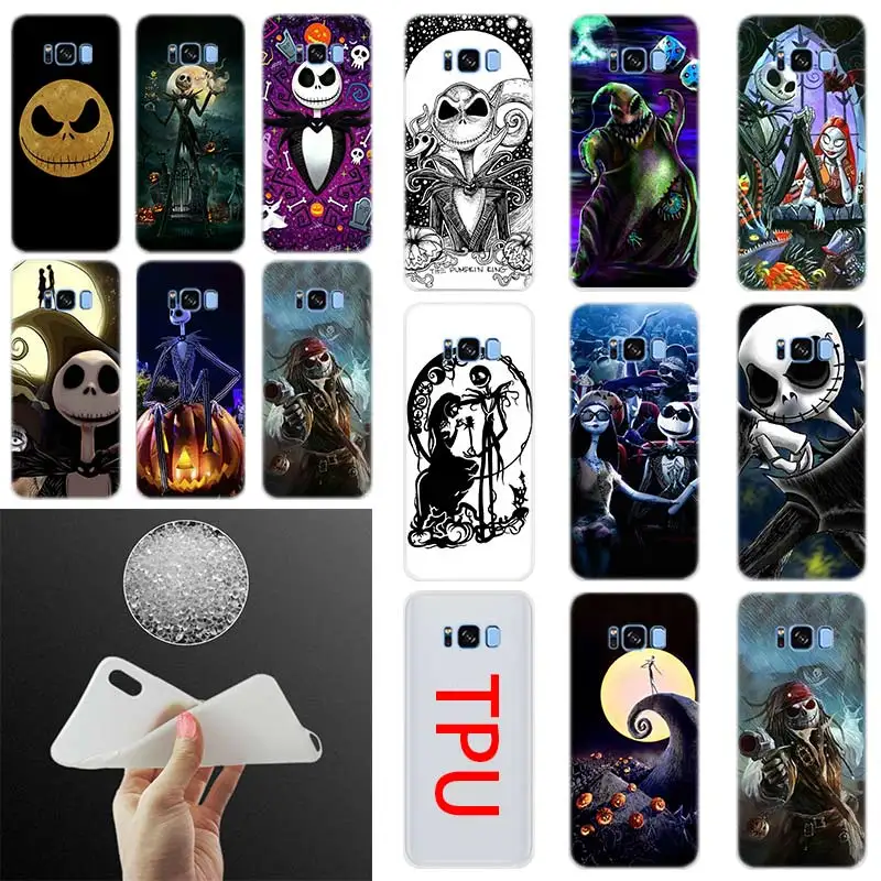 

Nightmare Before Christmas halloween Case Cover Phone S10 E S9 S8 S7 S6 For Samsung S10 S8 S9 Plus S7 S6Edge S5 Note 8 9 Case